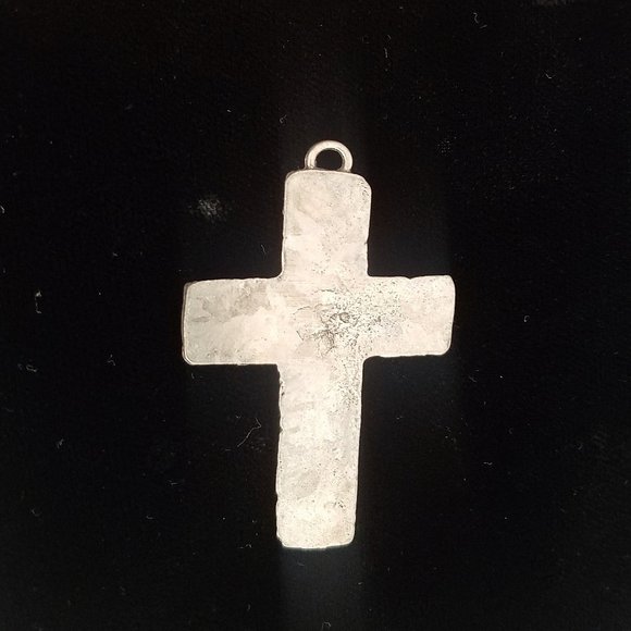 1-of-a-kind CROSS Pendant pewter lead free - Picture 5 of 5
